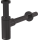 AlcaDrain Design Siphon 1 1/4" rund, Ganzmetall Gun metal gebürstet