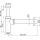 AlcaDrain Design Siphon 1 1/4" rund, Ganzmetall Gun metal gebürstet