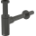 AlcaDrain Design Siphon 1 1/4" rund, Ganzmetall Gun metal glanz