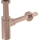 AlcaDrain Design Siphon 1 1/4" rund, Ganzmetall Rotgold glanz