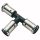 Henco T-St&uuml;ck PVDF-Pressfittings