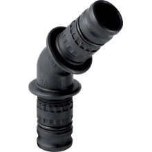 Geberit Mepla Winkel 45 Grad, (PVDF) 63mm