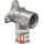 Uponor Wandscheibe S-Press PLUS aus Messing, verzinnt 20mmx1/2 IG