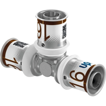Uponor T-Stück S-Press PLUS aus Messing, verzinnt 16x16x16mm