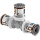 Uponor T-St&uuml;ck S-Press PLUS aus Messing, verzinnt 16x16x16mm