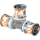 Uponor T-St&uuml;ck S-Press PLUS aus Messing, verzinnt 20x20x20mm