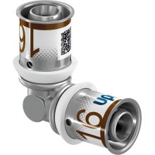 Uponor Winkel S-Press PLUS aus Messing, verzinnt 16x16mm