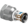Uponor &Uuml;bergangsmuffe S-Press PLUS aus Messing, verzinnt 16mmx1/2 IG