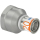 Uponor &Uuml;bergangsmuffe S-Press PLUS aus Messing, verzinnt 20mmx1 IG