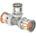 Uponor T-St&uuml;ck S-Press PLUS reduziert aus Messing, verzinnt 20x16x20mm