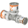Uponor T-St&uuml;ck S-Press PLUS reduziert aus Messing, verzinnt 20x20x16mm