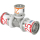 Uponor T-St&uuml;ck S-Press PLUS reduziert aus Messing, verzinnt 25x20x25mm