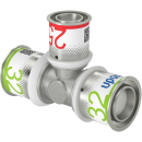 Uponor T-Stück S-Press PLUS reduziert aus Messing,...