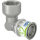 Uponor Winkelmuffe S-Press PLUS aus Messing, verzinnt 32mmx1 IG