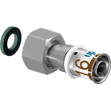 Uponor Verschraubung S-Press PLUS aus Messing, verzinnt 16mmx3/4 IG