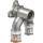 Uponor U-Wandscheibe S-Press PLUS aus Messing, verzinnt 20mmx1/2 IGx16mm