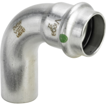VIEGA Bogen I/A 90° Sanpress Inox Edelstahl 15-54mm