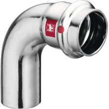 VIEGA Bogen I/A 90° Prestabo Stahl verzinkt 15-54mm