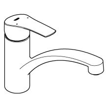 Grohe Einhandmischer Spültisch Eurosmart flacher Auslauf verchromt