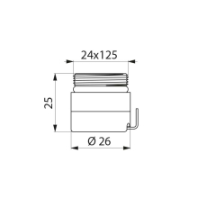 Schnellkupplung BIOFIL M16, 5 x 1 AG