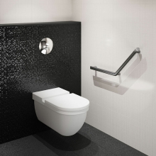Delabie Winkelgriff 135° Be-Line 400 x 400 mm anthrazit-metallic
