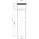 Atec Rohr PolyTop kürzbar DN80 955 mm
