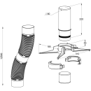 Atec Flexrohr-Set PolyTop DN 80 12,5 m