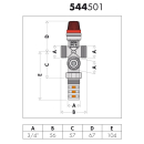 Caleffi Thermische Ablaufsicherung 3/4"