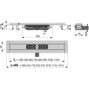 AlcaDrain Duschrinne APZ101 Duschrinne low Abfluss...