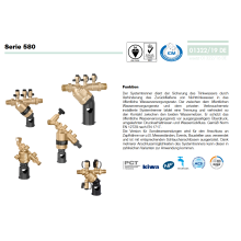 Caleffi Systemtrenner Typ BA mit Monoblockkartusche DN 15 1/2" AG x 3/4" AG