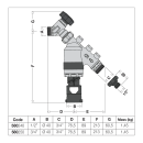 Caleffi Systemtrenner Typ BA mit Monoblockkartusche DN 15...