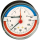 Caleffi Thermomanometer 1/2" Anschluss Mit Tauchh&uuml;lse 0-6 bar