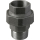 Temperguss Verschraubung Nr. 341 schwarz, I/A, mit Kegeldichtung 11/2"