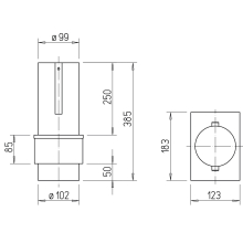 Helios Brandschutz-Deckenschott ELS-D 100