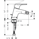 hansgrohe Focus Einhebel-Bidetmischer
