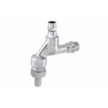 Schlösser Armaturen AUSLAUFVENTIL MIT RB, RV, SV STECKSCHL.-OT, 1/2", MATT CHR, DVGW