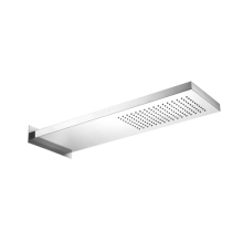 Herzbach LIVING SPA Wand-Regenbrause 537x165mm gebürstet