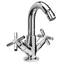 Herzbach STILO Bidet-Einlochbatterie mit Ablauf Chrom