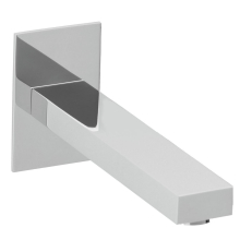 Herzbach NEO CASTELL Wandauslauf 240mm eckig gerade Chrom