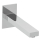 Herzbach NEO CASTELL Wandauslauf 240mm eckig gerade Chrom