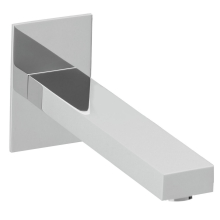 Herzbach NEO CASTELL Wandauslauf 207mm eckig gerade Chrom
