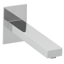 Herzbach NEO CASTELL Wandauslauf 207mm eckig gerade Chrom