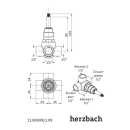 Herzbach LOGIC Zweiwegeumsteller Einbaukörper