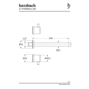 Herzbach DESIGN iX Waschtisch-Brückenbatterie...