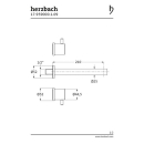 Herzbach DESIGN iX Waschtisch-Brückenbatterie...