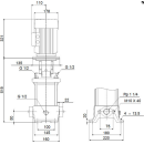 Grundfos Vertikale Kreiselpumpe CR5-8 A-A-A-E-HQQE 400V...