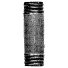 Rohrdoppelnippel Nr. 23 schwarz, 1 1/4 60mm