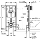 Grohe WC Element 3in1-Set RAPID SL BH 1130mm mit...
