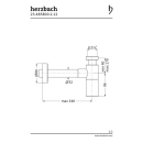Herzbach LIVING Geruchsverschluss rund Schwarz matt