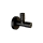 Herzbach LIVING Eckventil rund Schwarz matt